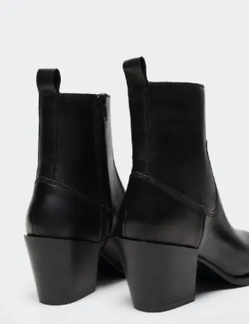 Botine Mango, negru Negru