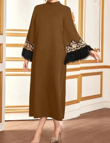 Rochie medie SHEIN, maro