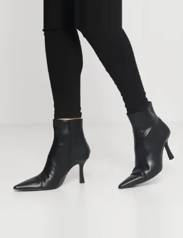 Botine Mango, negru Negru