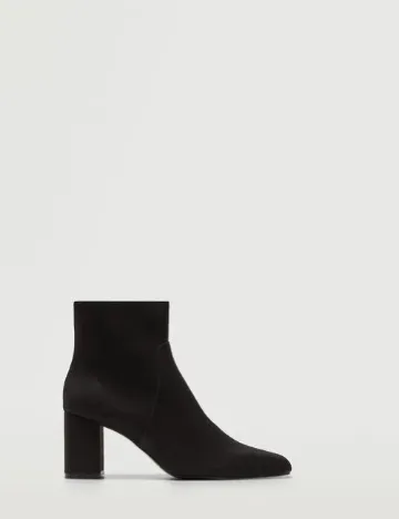 Botine Mango, negru Negru