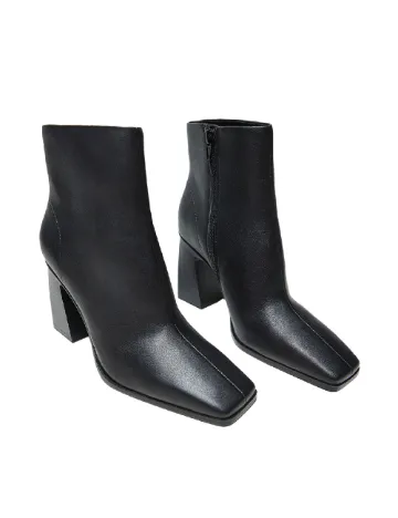 Botine Mango, negru Negru