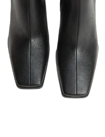 Botine Mango, negru Negru