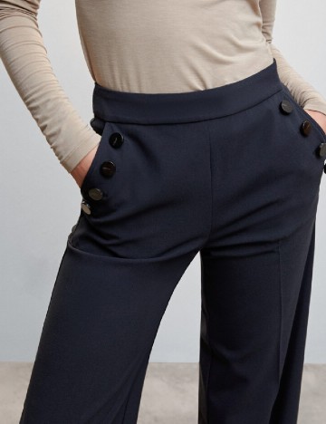 Pantaloni Mango, bleumarin