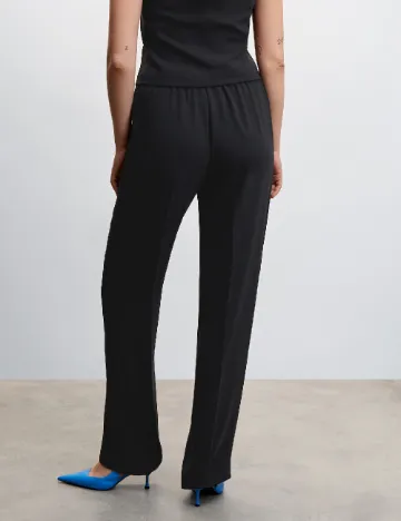 Pantaloni Mango, negru Negru