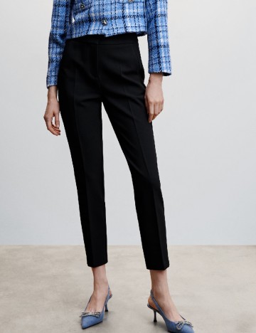 Pantaloni Mango, negru