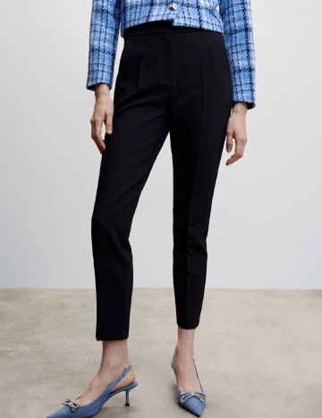 Pantaloni Mango, negru