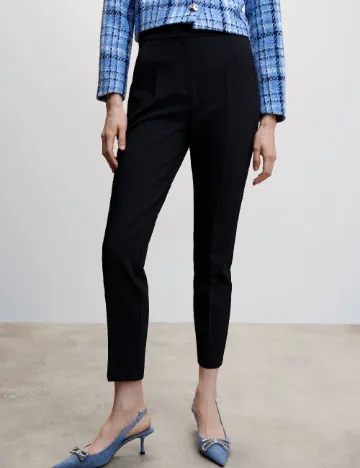 Pantaloni Mango, negru Negru