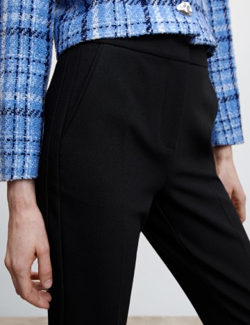 Pantaloni Mango, negru