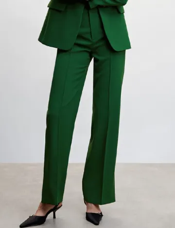 Pantaloni Mango, verde Verde