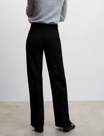 Pantaloni Mango, negru Negru