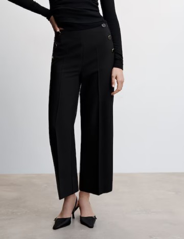 Pantaloni Mango, negru