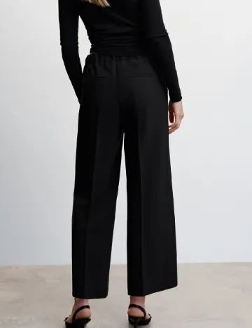 Pantaloni Mango, negru Negru