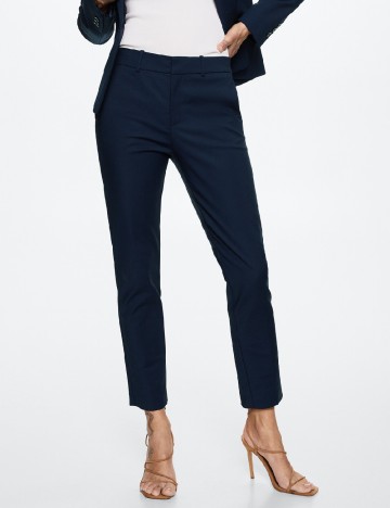 Pantaloni Mango, bleumarin