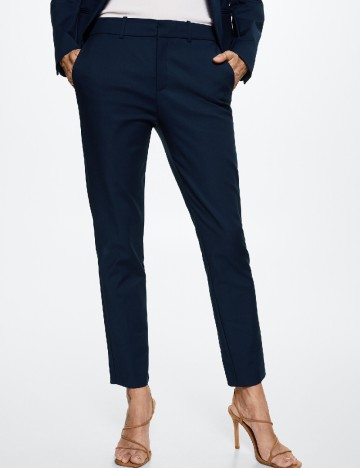 Pantaloni Mango, bleumarin