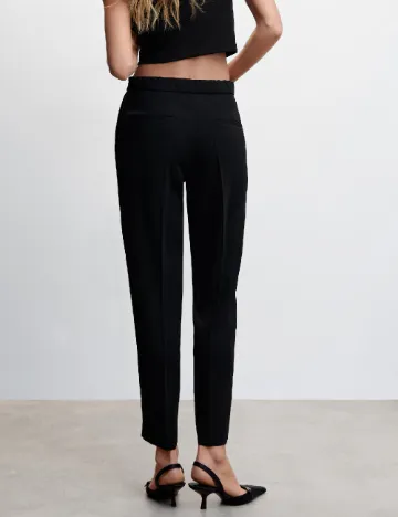 Pantaloni Mango, negru Negru