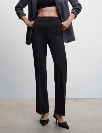 Pantaloni Mango, negru