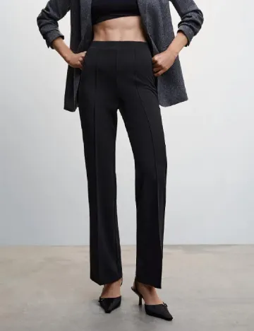 Pantaloni Mango, negru Negru