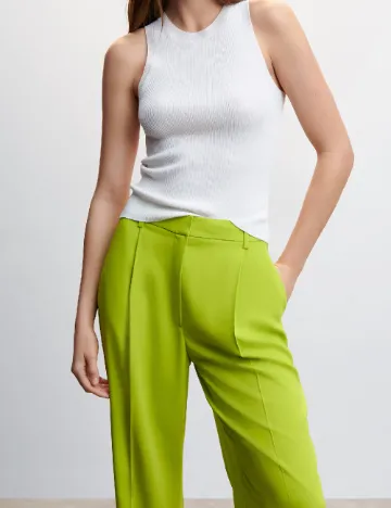 Pantaloni Mango, verde Verde