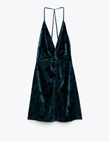 Rochie Zara, albastru petrol inchis, L