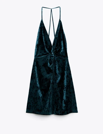 Rochie Zara, albastru petrol inchis Albastru