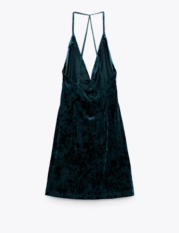 Rochie Zara, albastru petrol inchis Albastru