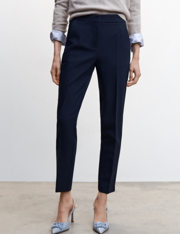 Pantaloni Mango, bleumarin