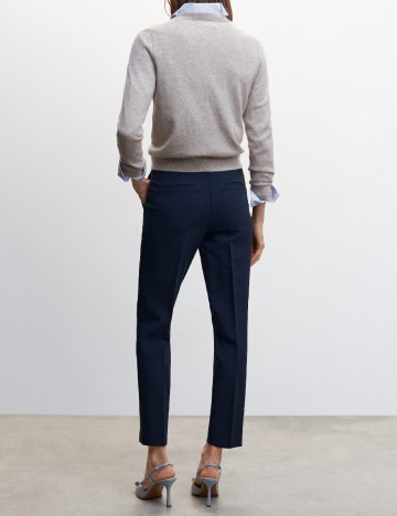 Pantaloni Mango, bleumarin