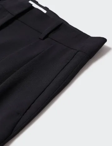 Pantaloni Mango, negru Negru