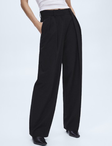 Pantaloni Mango, negru