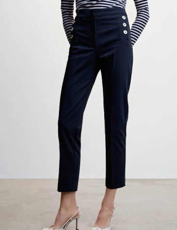 Pantaloni Mango, bleumarin