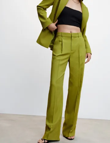 Pantaloni Mango, verde Verde