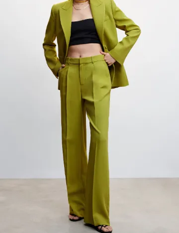 Pantaloni Mango, verde Verde