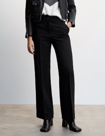 Pantaloni Mango, negru