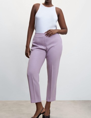 Pantaloni Mango Violeta, mov