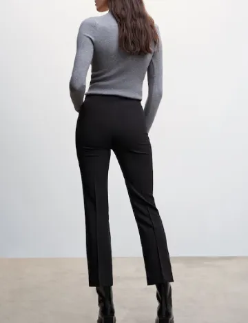 Pantaloni Mango, negru Negru