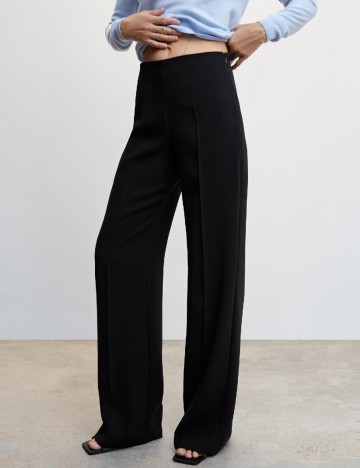 Pantaloni Mango, negru