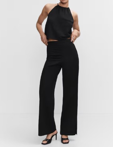 Pantaloni Mango, negru