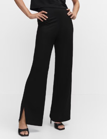 Pantaloni Mango, negru