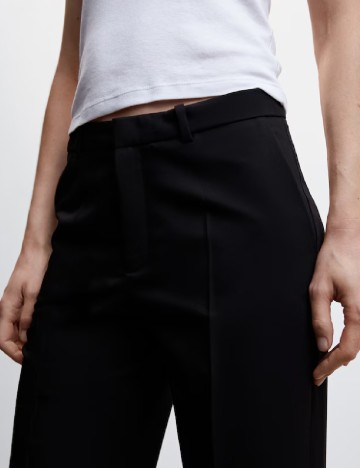 Pantaloni Mango, negru