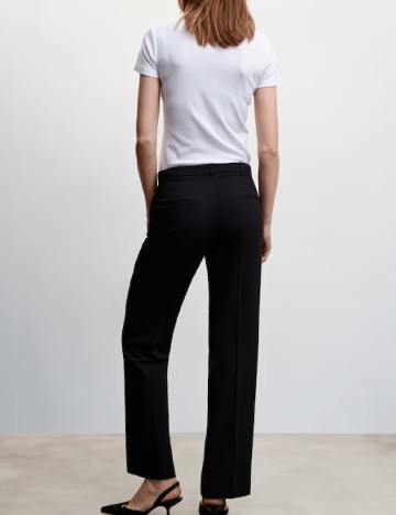 Pantaloni Mango, negru