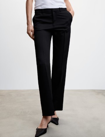 Pantaloni Mango, negru