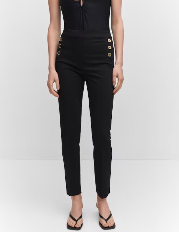 Pantaloni Mango, negru