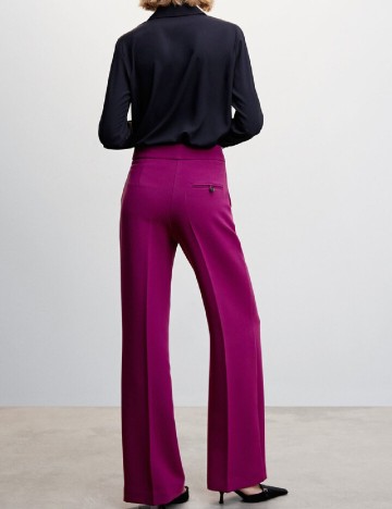 Pantaloni Mango, magenta