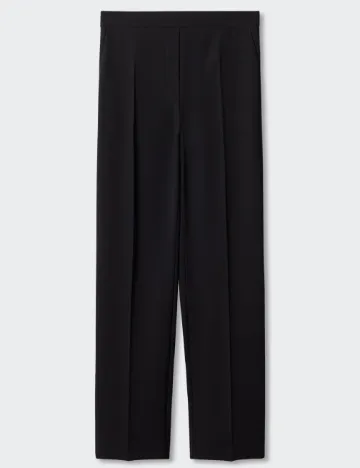 Pantaloni Mango Violeta, negru Negru