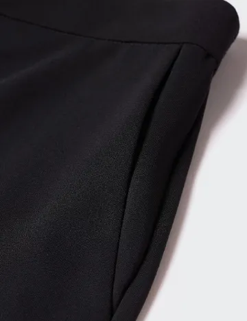 Pantaloni Mango Violeta, negru Negru