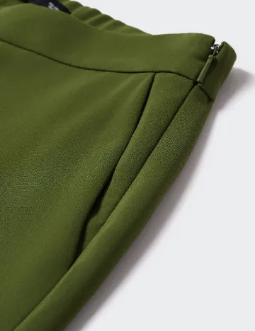 Pantaloni Mango Violeta, verde Verde