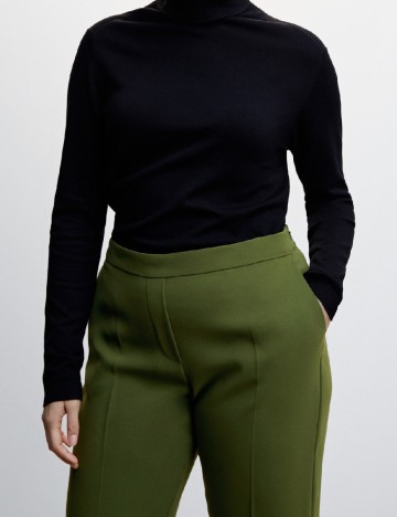 Pantaloni Mango Violeta, verde