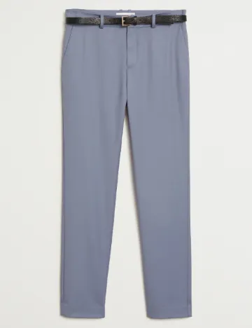 Pantaloni Mango, albastru Albastru