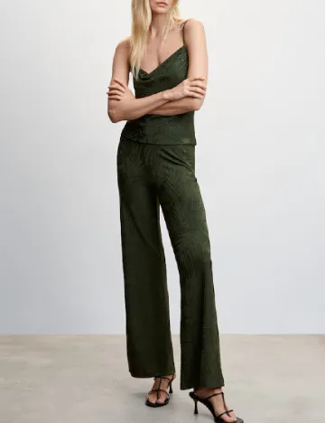 Pantaloni Mango, verde Verde