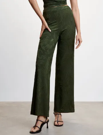 Pantaloni Mango, verde Verde